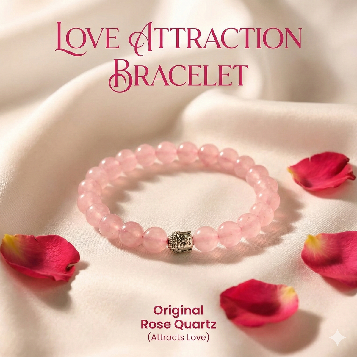 Love Attraction Bracelet (Original Rose Quartz)