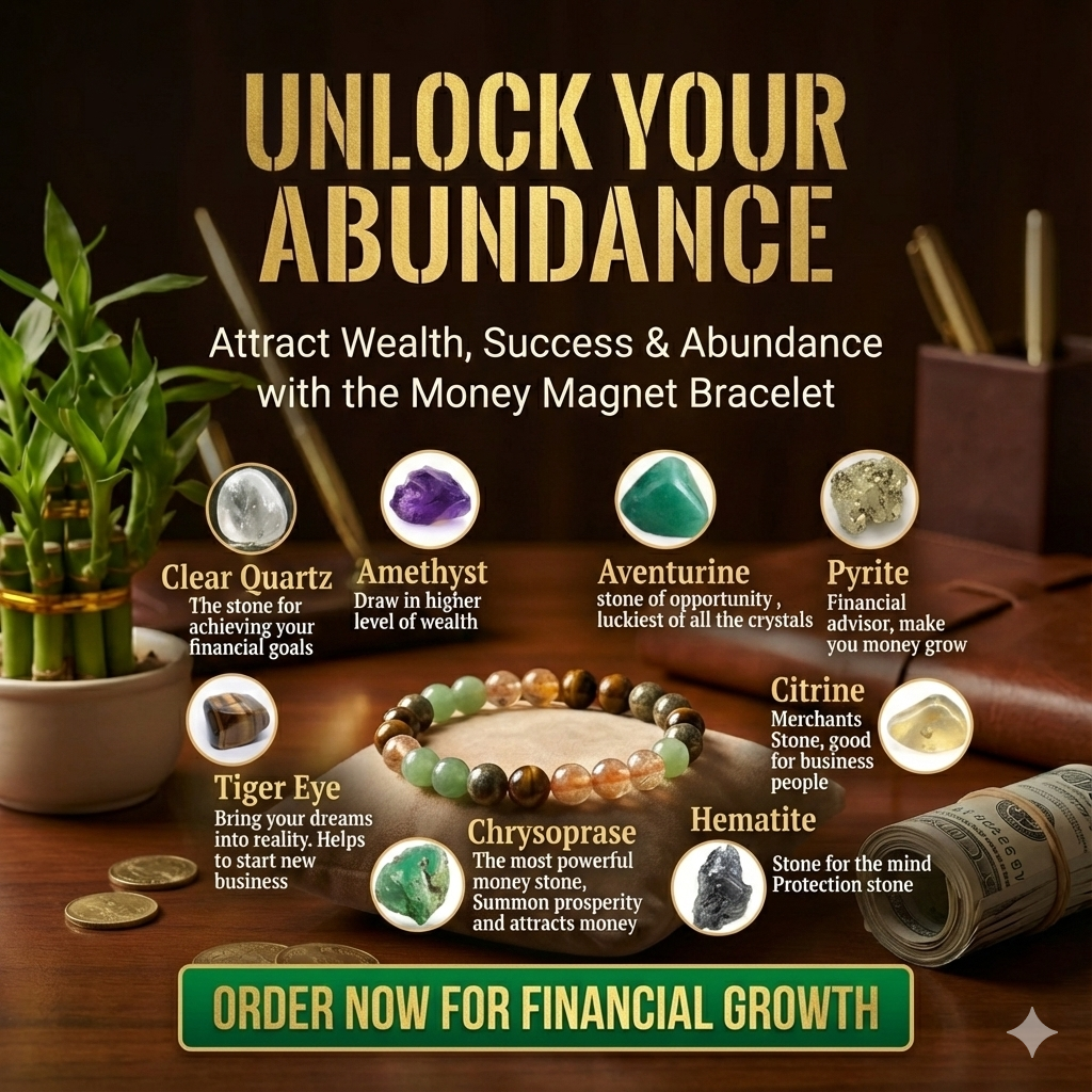 Money Magnet Crystal Bracelet (Certified)